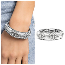 Load image into Gallery viewer, Paparazzi ♥ Draped in Decadence - White ♥ Hinge B749