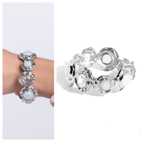 Paparazzi ♥ Hammered High - White ♥ B809