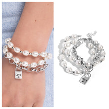Load image into Gallery viewer, Paparazzi ♥ LOVE-Locked Legacy - White ♥ B824