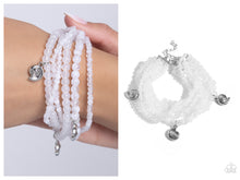 Load image into Gallery viewer, Paparazzi ♥ Swirling Shopaholic - White ♥ B834