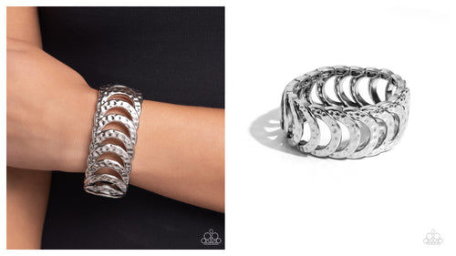 Paparazzi ♥ Hardware Haute - Silver ♥ B843