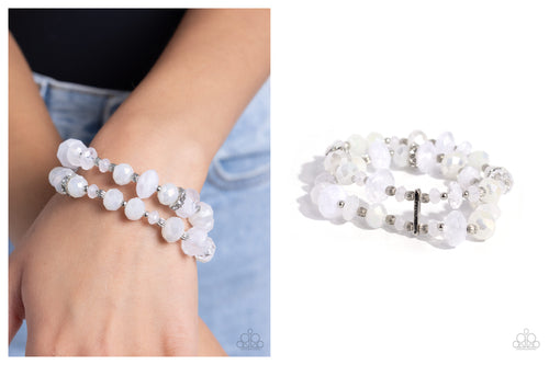 Paparazzi ♥ Faceted Fairy Tale - White ♥ B850