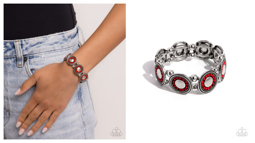 Paparazzi ♥ Pendant Paladin - Red ♥ B871