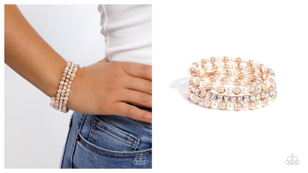 Paparazzi ♥ Serene Stack - Rose Gold ♥ B907