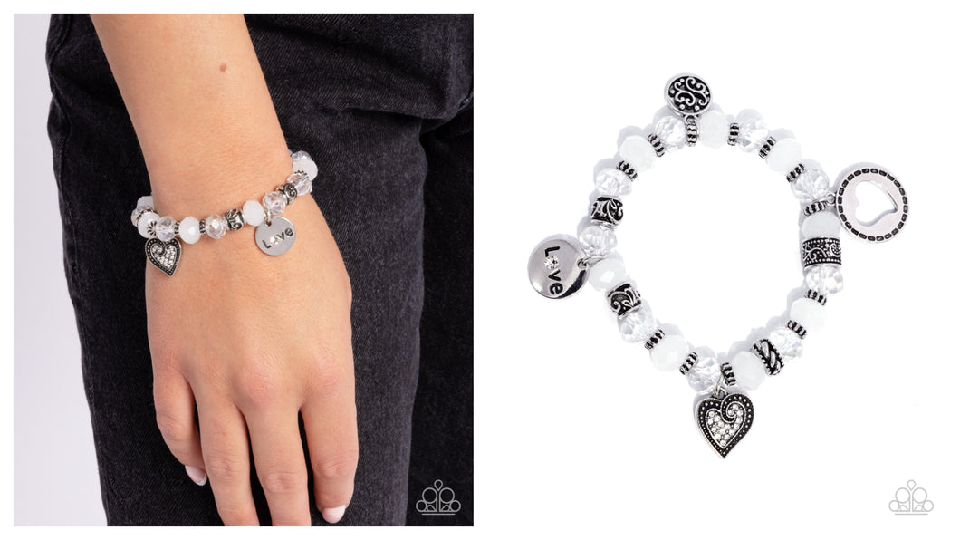 Paparazzi ♥ Filigree Finesse - White ♥ B909