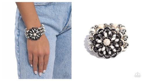 Paparazzi ♥ Floral Figment - White ♥ B953