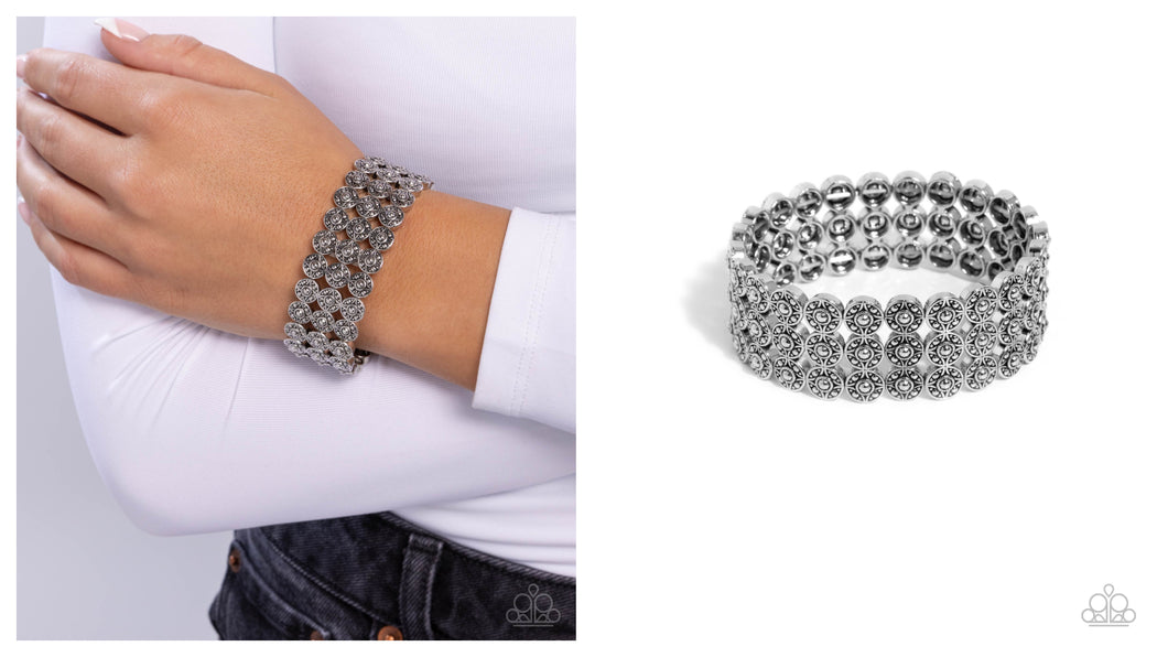 Paparazzi ♥ Passionate Pattern - Silver ♥ B976