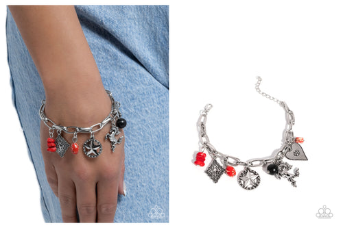 Paparazzi ♥ Western Wit - Red ♥ B989