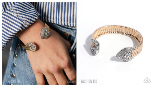 Paparazzi ♥ Fashion Forward Feature - Gold ♥ Cuff B999