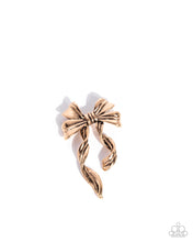 Load image into Gallery viewer, Paparazzi ♥ Bow Bonanza - Gold ♥ Brooch BR1