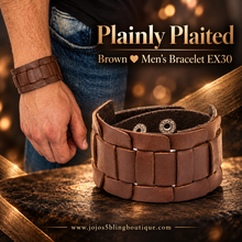 Load image into Gallery viewer, Paparazzi ♥ Plainly Plaited - Brown ♥ Men's Bracelet EX30