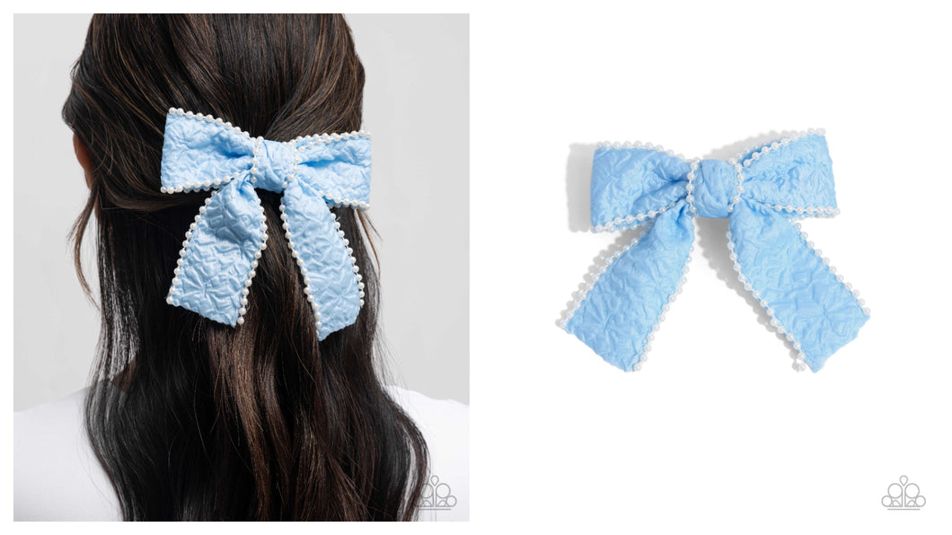 Paparazzi ♥ Coquette Charm - Blue ♥ Hair Clip C23