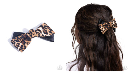 Paparazzi ♥ Chasing Cheetah - Brown ♥ Hair Clip C24