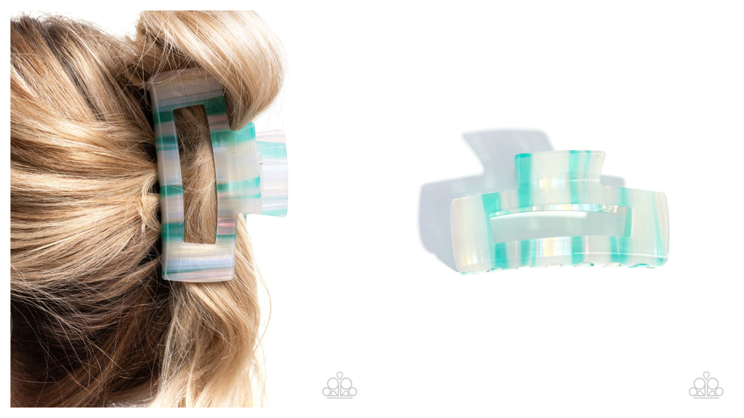 Paparazzi ♥ Striped Showcase - Multi ♥ Hair Clip C31