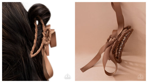 Paparazzi ♥ Harmonious Hairstylist - Brown ♥ Hair Clip C33