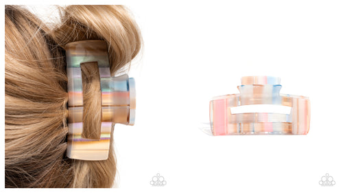 Paparazzi ♥ Striped Showcase - Hair Accessory ♥ Hair Clip C35