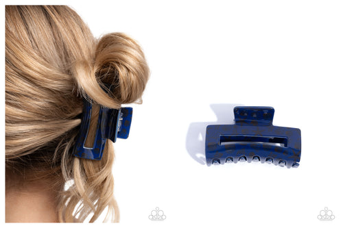 Paparazzi ♥ Coastal Clip - Blue ♥ Hair Clip C39