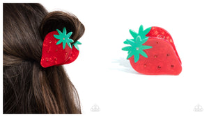 Paparazzi ♥ Strawberry Showcase - Red ♥ Hair Clip C46