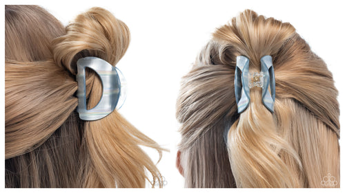 Paparazzi ♥ Striped Shopaholic - Multi ♥ Hair Clip C47