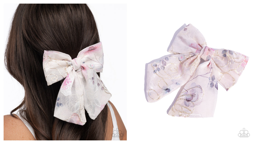 Paparazzi ♥ BOW Together - White ♥ Hair Clip C50