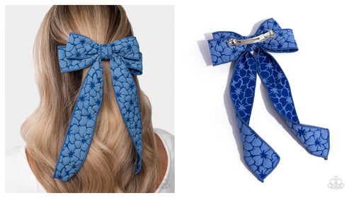 Paparazzi ♥ Good to BOW - Blue ♥ Hair Clip C62