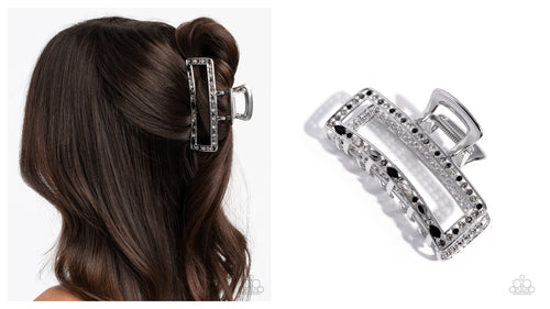 Paparazzi ♥ Slow It Down - Black ♥ Hair Clip C64