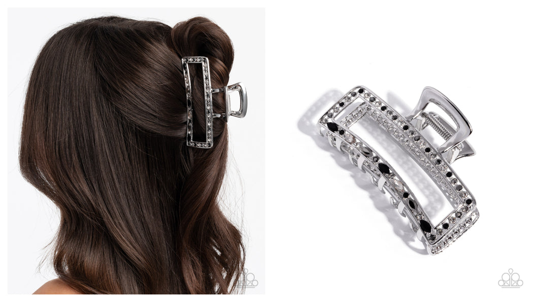 Paparazzi ♥ Slow It Down - Black ♥ Hair Clip C64