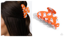 Load image into Gallery viewer, Paparazzi ♥ Ghostly Greeting - Orange ♥ Hair Clip C67