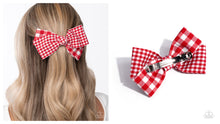 Load image into Gallery viewer, Paparazzi ♥ Picnic Pattern - Red ♥ Hair Clip C73