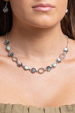 Load image into Gallery viewer, Paparazzi ♥ Casablanca Craze Bracelet &amp; Casablanca Chic Necklace  ♥ Blue Set S99