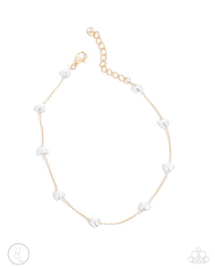 Paparazzi ♥ Charming Court - Gold ♥ Anklet A40