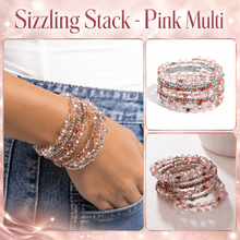 Load image into Gallery viewer, Paparazzi ♥ Sizzling Stack - Pink Multi ♥ B1181