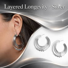 Load image into Gallery viewer, Paparazzi ♥ Layered Longevity - Silver  ♥ E2337