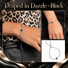 Load image into Gallery viewer, Paparazzi ♥ Draped in Dazzle - Black ♥ B1185