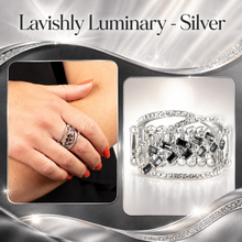Load image into Gallery viewer, Paparazzi ♥ Lavishly Luminary - Silver ♥ R572