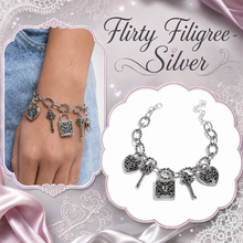 Load image into Gallery viewer, Paparazzi ♥ Flirty Filigree - Silver ♥ B1190