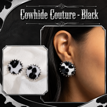 Load image into Gallery viewer, Paparazzi ♥ Cowhide Couture - Black ♥ Post E2349