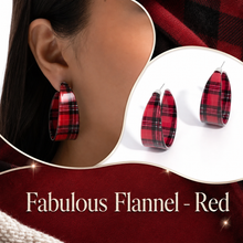 Load image into Gallery viewer, Paparazzi ♥ Fabulous Flannel - Red ♥ E2325