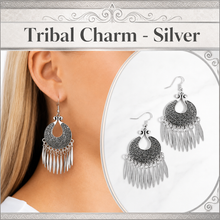 Load image into Gallery viewer, Paparazzi ♥ Tribal Charm - Silver ♥ E2332