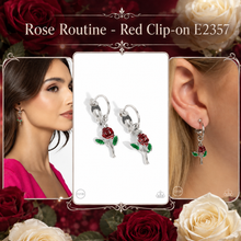 Load image into Gallery viewer, Paparazzi ♥ Rose Routine - Red ♥ Clip-On E2357