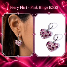 Load image into Gallery viewer, Paparazzi ♥ Fiery Flirt - Pink ♥ Hinge Post E2358