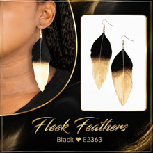 Load image into Gallery viewer, Paparazzi ♥ Fleek Feathers - Black ♥ E2363