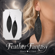 Load image into Gallery viewer, Paparazzi ♥ Feather Fantasy - Black ♥ E2364