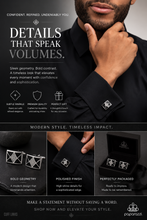 Load image into Gallery viewer, *Convention 2025* Paparazzi ♥ Iconic Invitation - Black ♥ Cuff Links R564