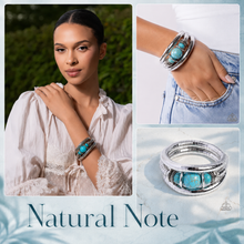 Load image into Gallery viewer, Paparazzi ♥ Natural Note - Blue ♥ B1171