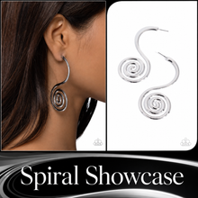 Load image into Gallery viewer, Paparazzi ♥ Spiral Showcase - Silver ♥ E2303