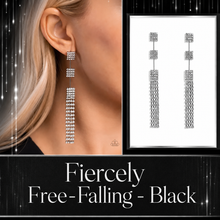 Load image into Gallery viewer, Paparazzi ♥ Fiercely Free-Falling - Black ♥ Post E2312