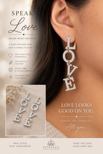 Load image into Gallery viewer, Paparazzi ♥ L-O-V-E - Silver ♥ Post E2274