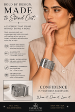Load image into Gallery viewer, Paparazzi ♥ Defiant Display - Silver ♥ B1136