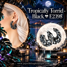 Load image into Gallery viewer, Paparazzi ♥ Tropically Torrid - Black ♥ E2398